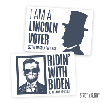 Lincoln Voter/Biden Bumper Sticker 2-Pack