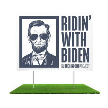Ridin' With Biden Yard Sign